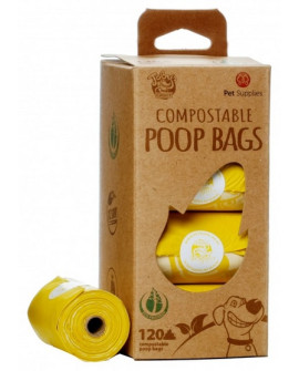 Toby's Choice Biodegradowalne Kompostowalne Worki Na Odchody 120Szt