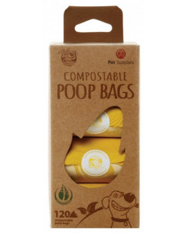 Toby's Choice Biodegradowalne Kompostowalne Worki Na Odchody 120Szt