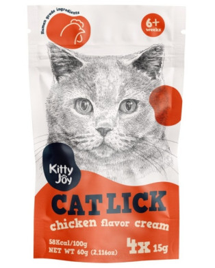 Kitty Joy Cat Lick Kurczak Cream 4X15G