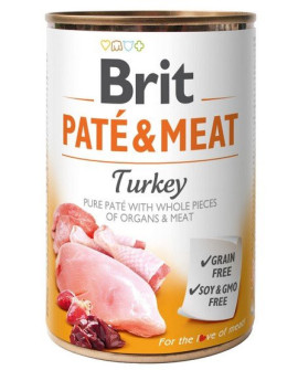 Brit Pate & Meat Dog Turkey puszka 800g