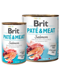 Brit Pate & Meat Dog Salmon puszka 800g