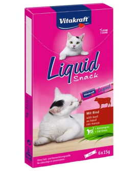 Vitakraft Cat Liquid-Snack Z Wołowiną 6X15G [23521]