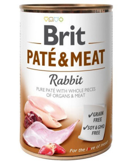 Brit Pate & Meat Dog Rabbit puszka 800g