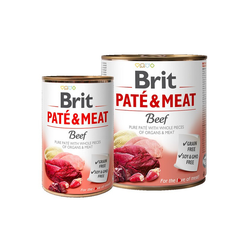 Brit Pate & Meat Dog Beef puszka 800g