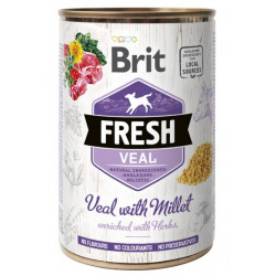 Brit Fresh Dog Veal with Millet puszka 400g