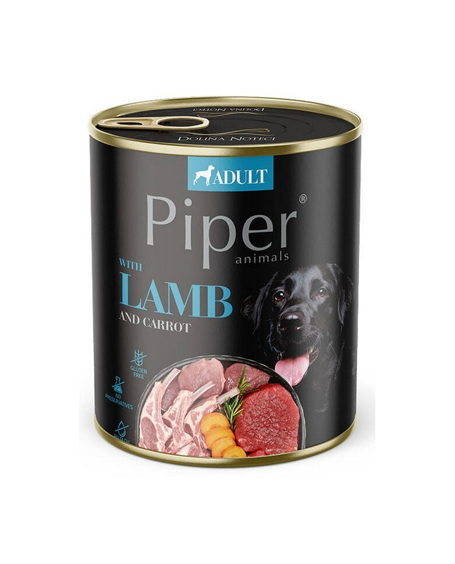 Piper Pies Jagnięcina, Marchew Puszka 800G