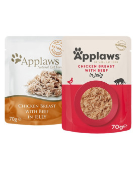 Applaws Saszetka Dla Kota Kurczak Z Wołowiną W Galaretce 70G