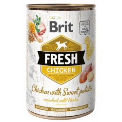 Brit Fresh Dog Chicken with Sweet Potato puszka 400g