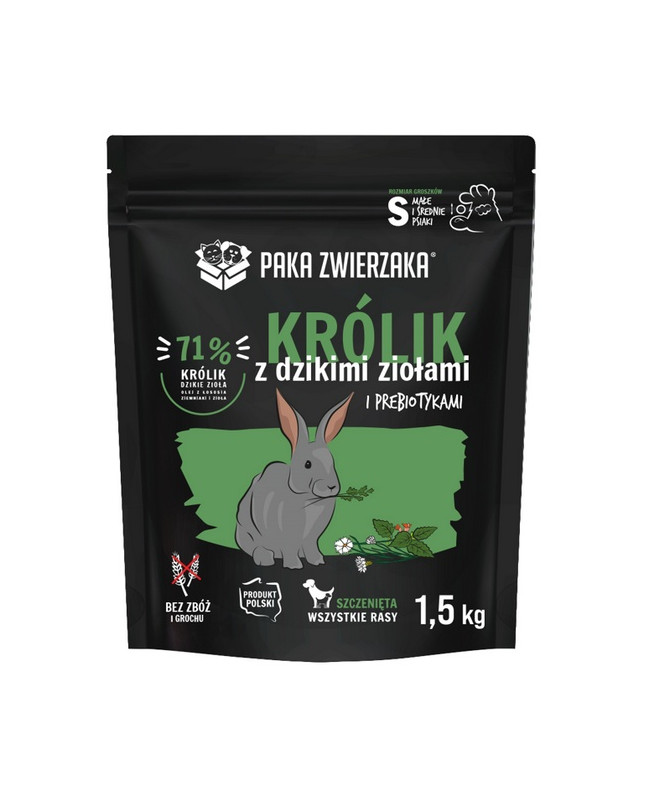 Paka Zwierzaka Seventh Heaven Królik Z Dzikimi Ziołami Puppy S 1,5Kg