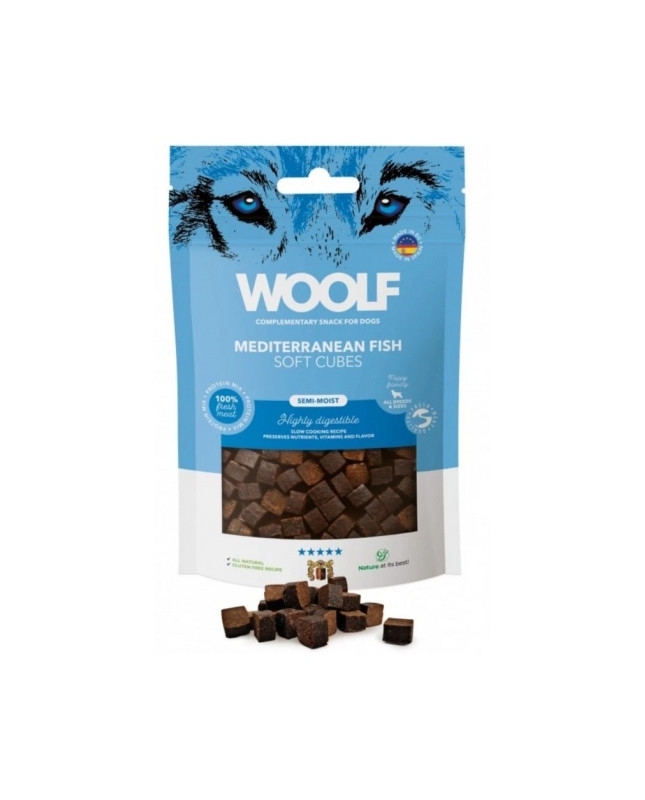 Woolf Soft Cubes Mediterranean Fish 100G
