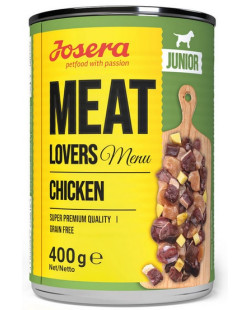 Josera Meat Lovers Menu Junior Kurczak Puszka 400G