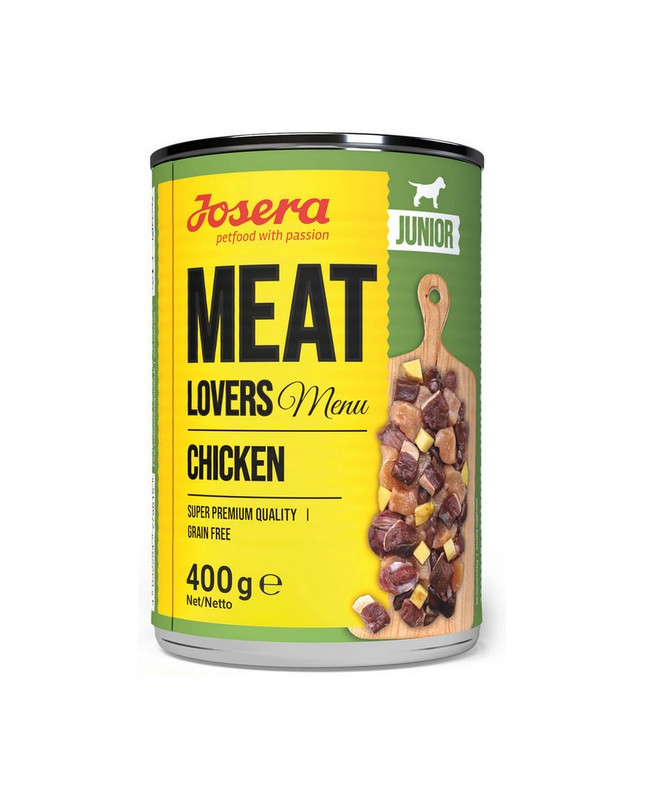 Josera Meat Lovers Menu Junior Kurczak Puszka 400G