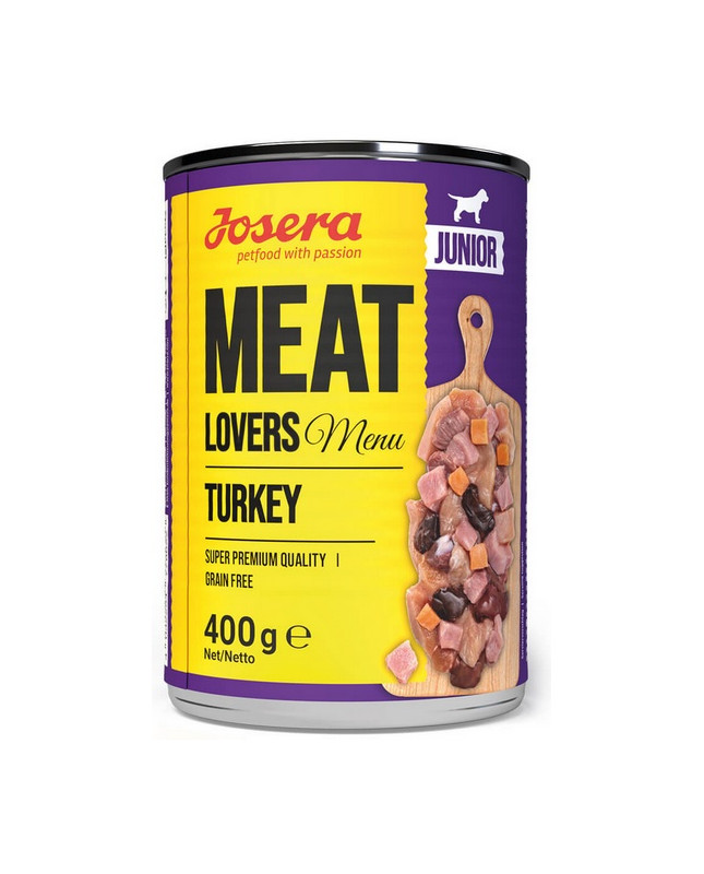 Josera Meat Lovers Menu Junior Indyk Puszka 400G