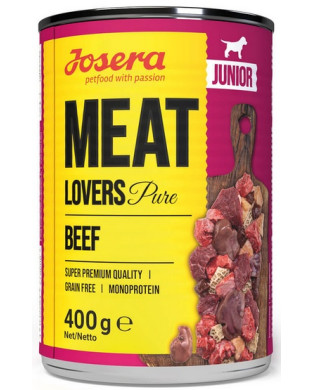 Josera Meat Lovers Pure Junior Wołowina Puszka 400G