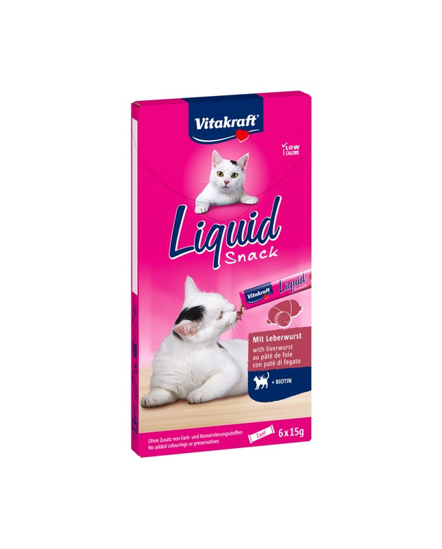 Vitakraft Cat Liquid-Snack Z Wątróbka I Biotyna 6X15G [58066]