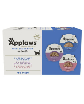 Applaws Miseczki Dla Kota Fish Selection Multi Pack 8X60G