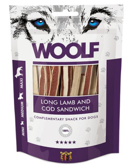 Woolf Soft Lamb & Cod Sandwich Long 100G