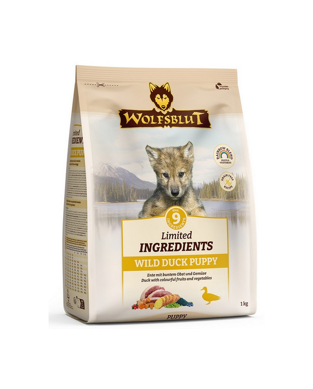 Wolfsblut Dog Limited Ingredients Wild Duck Puppy Kaczka I Bataty 1Kg