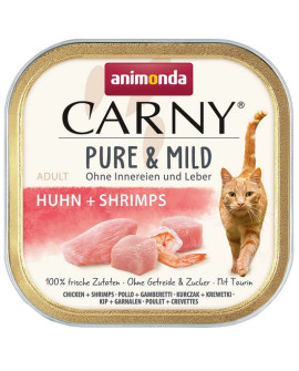 Animonda Carny Pure & Mild Kurczak + Krewetka Tacka 100G
