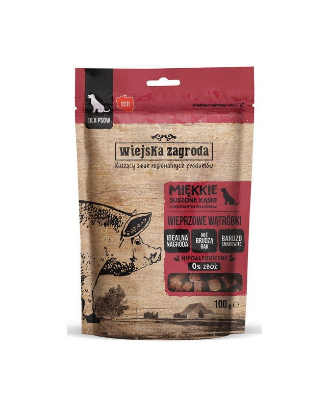 Wiejska Zagroda Przysmak Kąski - Wieprzowe Wątóbki 100G