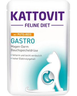 Kattovit Feline Diet Gastro Indyk I Ryż Saszetka 85G
