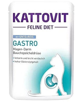 Kattovit Feline Diet Gastro Kaczka I Ryż Saszetka 85G