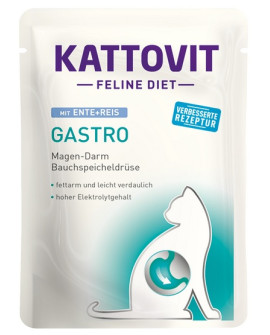 Kattovit Feline Diet Gastro Kaczka I Ryż Saszetka 85G
