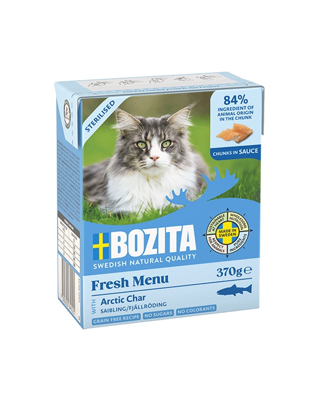 Bozita Sterilised Z Pstrągiem Górskim Kawałki W Sosie Kartonik 370G