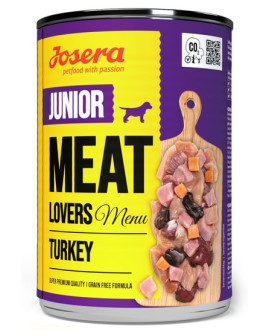 Josera Meat Lovers Menu Junior Indyk Puszka 400G