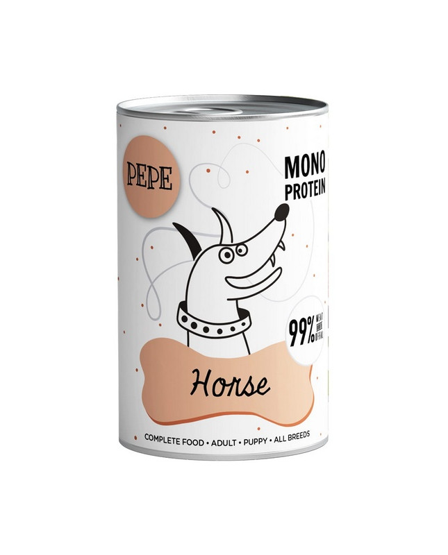 Paka Zwierzaka Pepe Horse (Koń) Puszka 400G