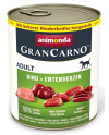Animonda Grancarno Original Adult Rind Entenherzen Wołowina + Serca Kacze Puszka 800G