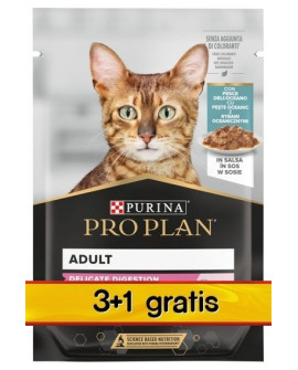 Purina Pro Plan Cat Delicate Ryba Oceaniczna Saszetka 4X85G 3+1 Gratis