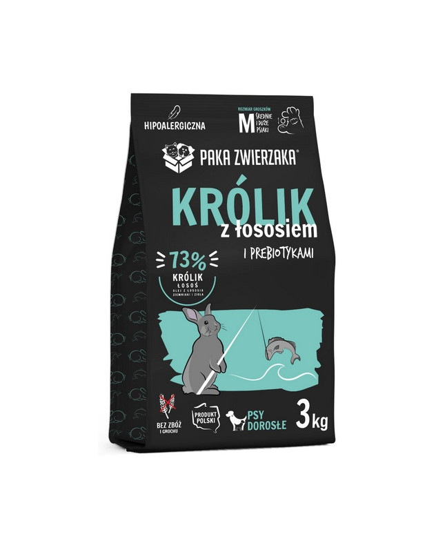 Paka Zwierzaka Seventh Heaven Królik Łososiem M 3Kg