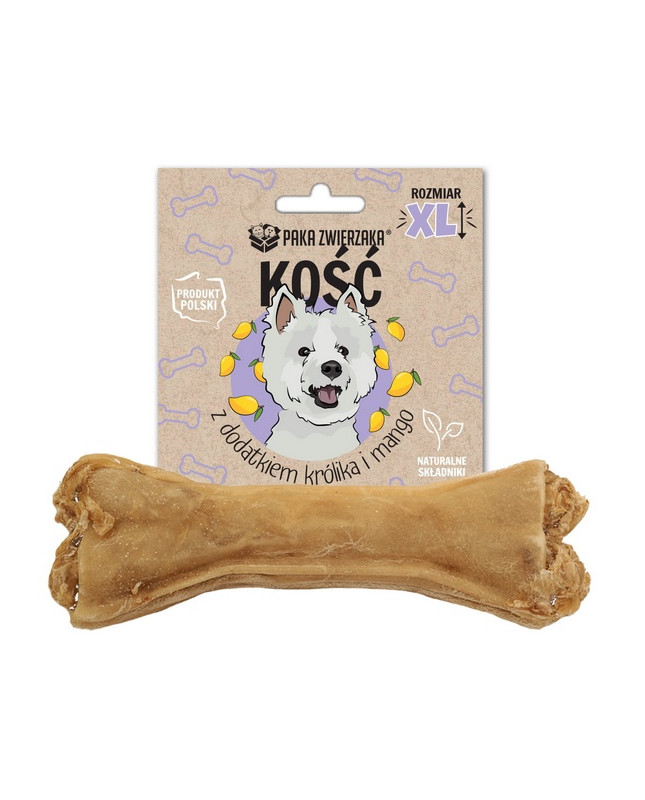Paka Zwierzaka Kość Z Dodatkiem Królika I Mango Xl 17Cm