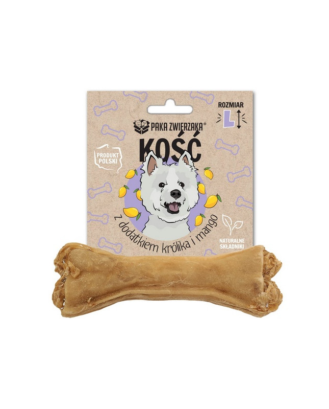 Paka Zwierzaka Kość Z Dodatkiem Królika I Mango L 13,5Cm