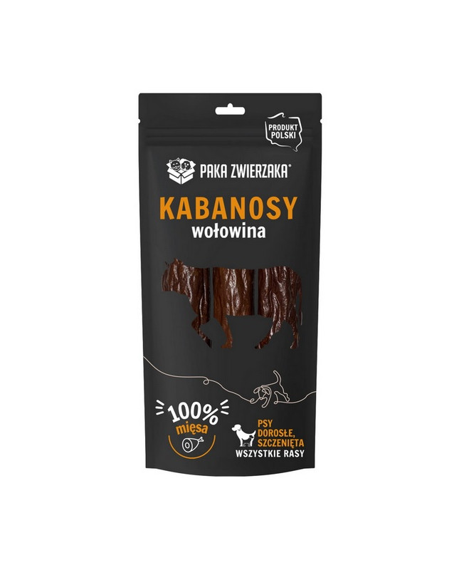Paka Zwierzaka Kabanosy Wołowina 3Szt 80G