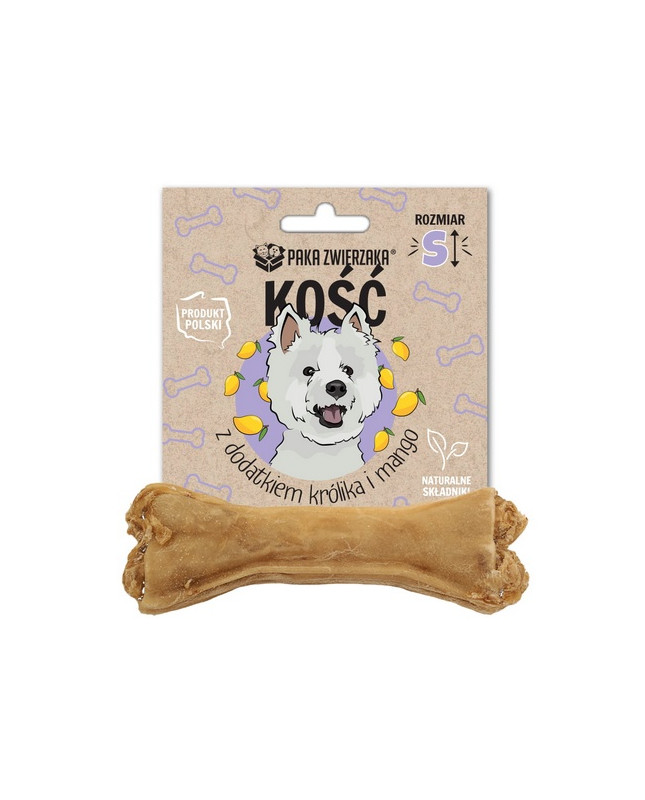 Paka Zwierzaka Kość Z Dodatkiem Królika I Mango S 10Cm