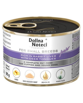 Dolina Noteci Premium Pies Mały Junior Wątróbka Królika I Ozory Jeleni 185G