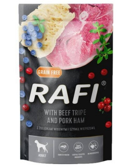 Rafi Pies Żołądki Wołowe I Szynka Wieprzowa Saszetka 500G