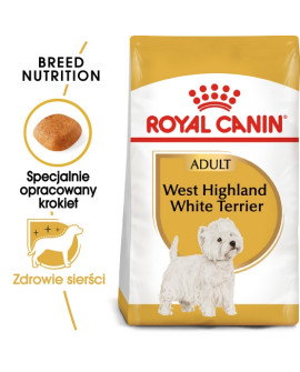 Royal Canin West Highland White Terrier Adult Karma Sucha Dla Psów Dorosłych Rasy West Highland White Terrier 1,5Kg