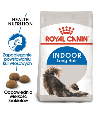 Royal Canin Indoor Long Hair Karma Sucha Dla Kotów Dorosłych, Długowłose, Przebywających Wyłącznie W Domu 400G
