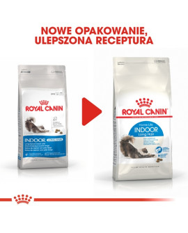 Royal Canin Indoor Long Hair Karma Sucha Dla Kotów Dorosłych, Długowłose, Przebywających Wyłącznie W Domu 400G