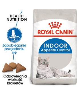 Royal Canin Indoor Apetite Control Karma Sucha Dla Kotów Dorosłych Przebywających W Domu, Domagających Się Jedzenia 400G