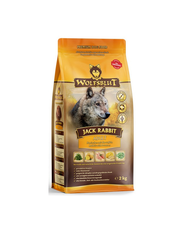 Wolfsblut Dog Jack Rabbit Królik, Zając I Bataty 2Kg