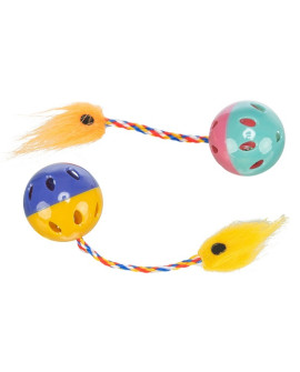 Trixie Piłka Grzechocząca Z Piórkiem 2Szt. [Tx-4165]