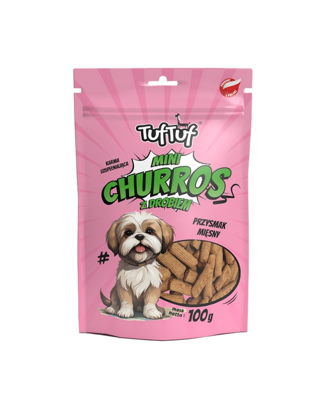 Tuf Tuf Mini Churros Z Drobiem Dla Psa 100G