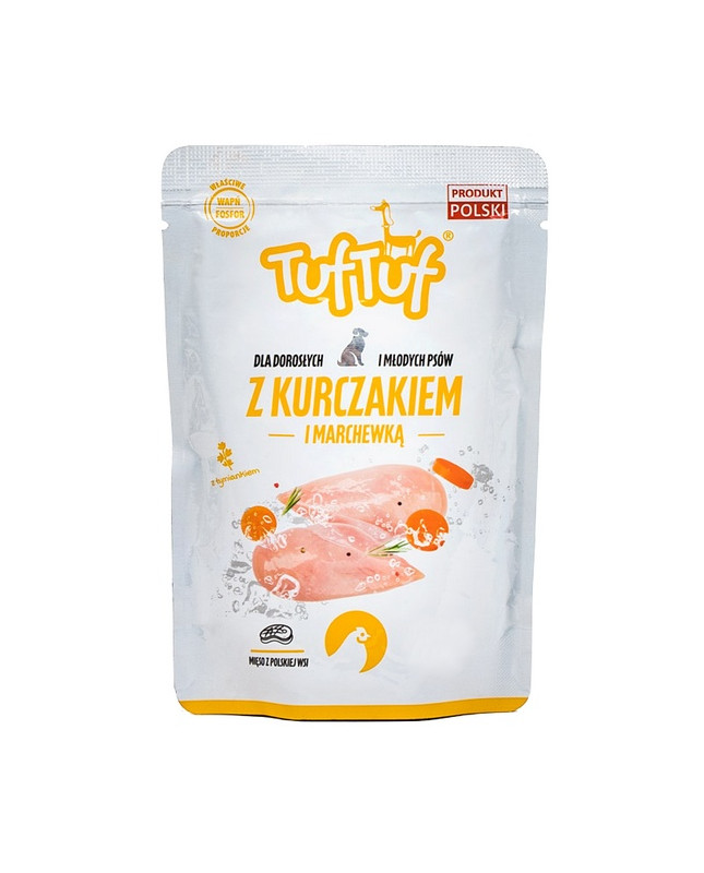 Tuf Tuf Kurczak Z Marchewką Dla Psa Saszetka 500G