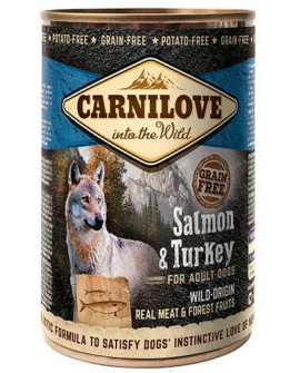 Carnilove Dog Wild Meat Salmon & Turkey Adult - łosoś i indyk puszka 400g