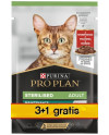 Purina Pro Plan Cat Sterilised Wołowina Saszetka 4X85G 3+1 Gratis