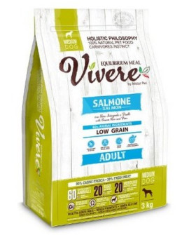 Vivere Dog Medium Adult Salmon 3Kg